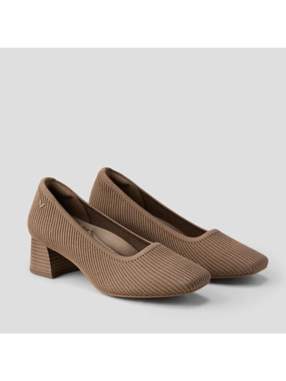 NIB Vivaia Square-Toe Chunky Heels (Melody Pro) Espresso Sz US 8